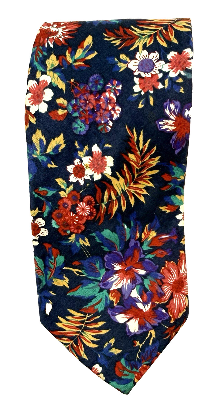 Vintage Tango By Max Raab cotton Tie floral Designer Summer Wedding